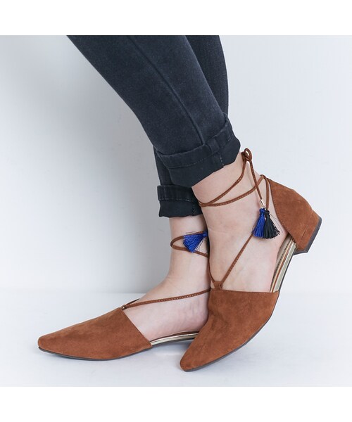 ORiental TRaffic（オリエンタルトラフィック）の「レースアップパンプス（シューズ・レディース・ベージュ/ブラック/ホワイト/キャメル・S/M/L/LL）」の13枚目の写真