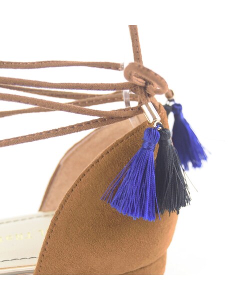 ORiental TRaffic（オリエンタルトラフィック）の「レースアップパンプス（シューズ・レディース・ベージュ/ブラック/ホワイト/キャメル・S/M/L/LL）」の6枚目の写真