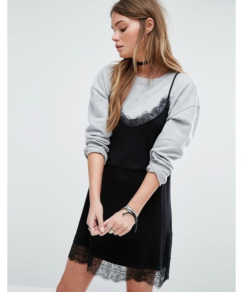 pull and bear slip dress