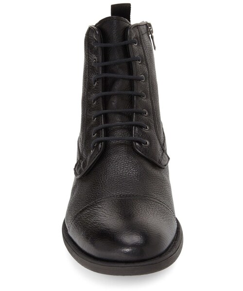 GEOX(ジェオックス)の「GEOX &Jaylon Mid& Cap Toe Boot (Men)(ブーツ・メンズ・black leather・40)」の2枚目の写真