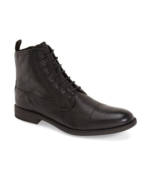 GEOX(ジェオックス)の「GEOX &Jaylon Mid& Cap Toe Boot (Men)(ブーツ・メンズ・black leather・40)」の1枚目の写真