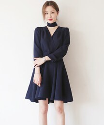 DHOLIC | ストラップSETカシュクールワンピース(ワンピース)