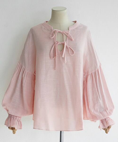 DHOLIC（ディーホリック）の「ネックストラップギャザースリーブブラウス（シャツ/ブラウス・レディース・FREE）」の3枚目の写真