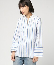 FREDY&GLOSTER | 太袖スタンドカラーシャツ(シャツ/ブラウス)