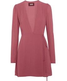 The Reformation | Reformation - Georgette Wrap Mini Dress - Antique rose(ワンピース)