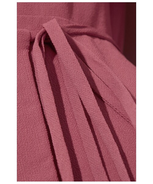 The Reformation（ザ リフォメーション）の「Reformation - Georgette Wrap Mini Dress - Antique rose（ワンピース・レディース・antique rose・x small/small/medium/large/x large）」の2枚目の写真