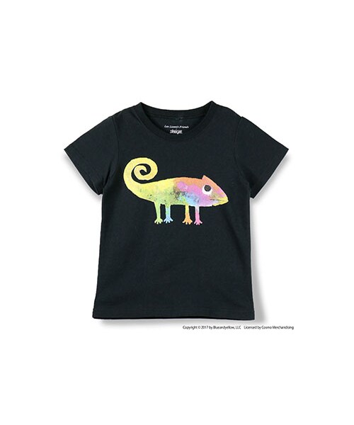 skeegee(スキージー)の「skeegee×Leo LionniレインボーTシャツ(Tシャツ/カットソー・キッズ・ホワイト/ブラック・90~130)」の1枚目の写真