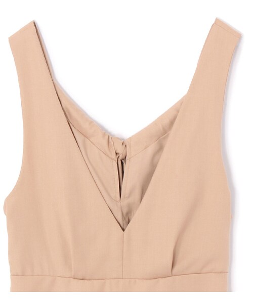 mysty woman(ミスティウーマン)の「バックリボンタックサロペット(オールインワン・サロペット・レディース・グレー/ベージュ/カーキ/ブラック)」の6枚目の写真