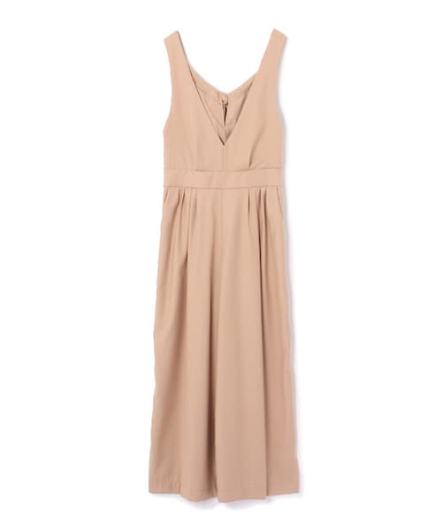 mysty woman(ミスティウーマン)の「バックリボンタックサロペット(オールインワン・サロペット・レディース・グレー/ベージュ/カーキ/ブラック)」の3枚目の写真