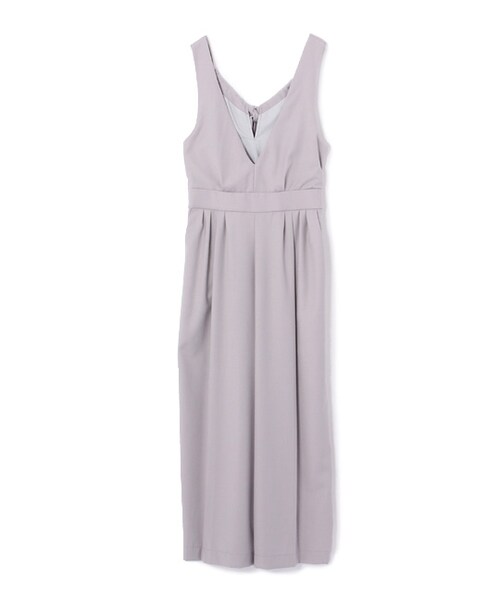 Mysty Woman ミスティウーマン の バックリボンタックサロペット オールインワン サロペット Wear
