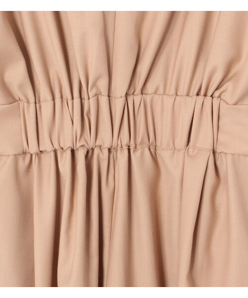 mysty woman(ミスティウーマン)の「バックリボンタックサロペット(オールインワン・サロペット・レディース・グレー/ベージュ/カーキ/ブラック)」の14枚目の写真