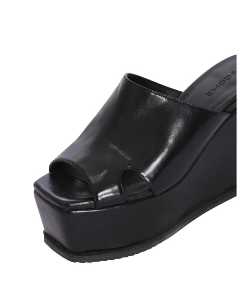 EMODA（エモダ）の「BULKYウェッジサボ（シューズ・レディース・ホワイト/ブラック/ライトミックス・S/M/L）」の9枚目の写真