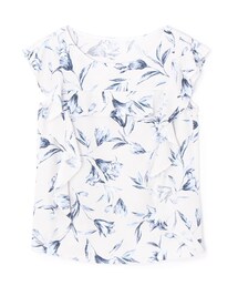 laboratory work | ユリ柄フリルブラウス(トップス)