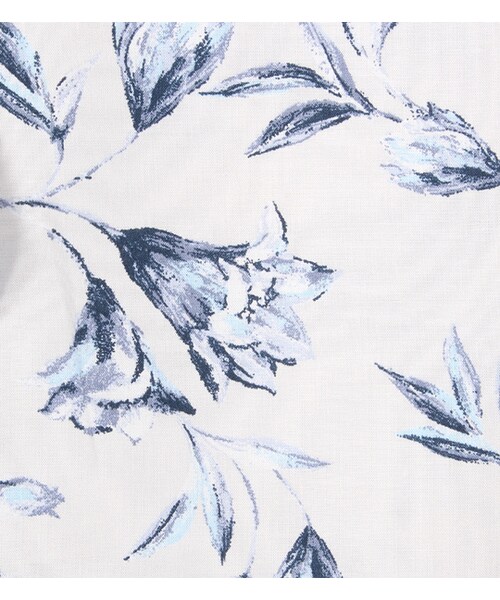 laboratory work(ラボラトリーワーク)の「ユリ柄フリルブラウス(トップス・レディース・オフホワイト系/ネイビー系・M)」の12枚目の写真