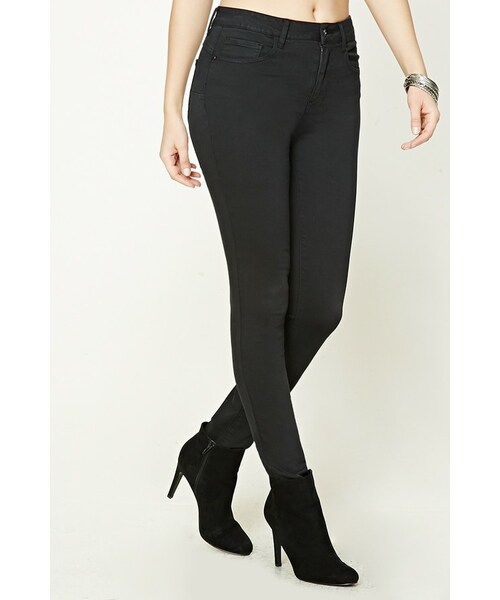FOREVER 21（フォーエバー トゥエンティーワン）の「FOREVER 21+ Stretch-Knit Skinny Jeans（デニムパンツ・レディース・Black/Gray/Blue/Green/Red・24/25/26/27/28/29/30/31）」の14枚目の写真