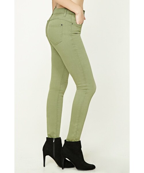 FOREVER 21（フォーエバー トゥエンティーワン）の「FOREVER 21+ Stretch-Knit Skinny Jeans（デニムパンツ・レディース・Black/Gray/Blue/Green/Red・24/25/26/27/28/29/30/31）」の18枚目の写真