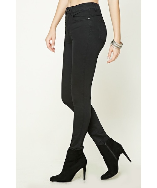 FOREVER 21（フォーエバー トゥエンティーワン）の「FOREVER 21+ Stretch-Knit Skinny Jeans（デニムパンツ・レディース・Black/Gray/Blue/Green/Red・24/25/26/27/28/29/30/31）」の21枚目の写真