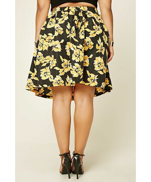 FOREVER 21（フォーエバー トゥエンティーワン）の「FOREVER 21+ Plus Size Pleated Floral Skirt（スカート・レディース・Yellow・0X/1X/2X）」の2枚目の写真