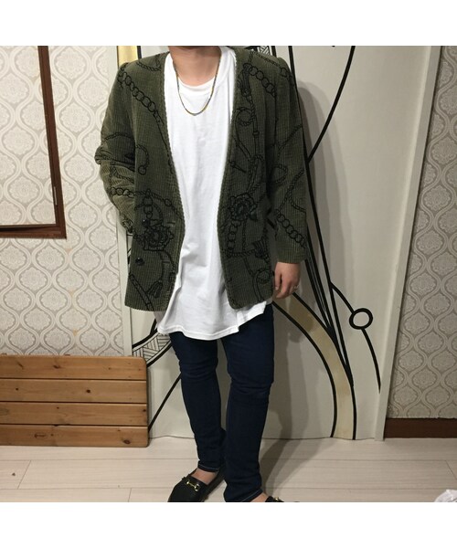 キュウリガン(キュウリガン)の「【奇抜】ヴィンテージチェーン柄コーデュロイジャケット(その他アウター・メンズ・その他)」の11枚目の写真