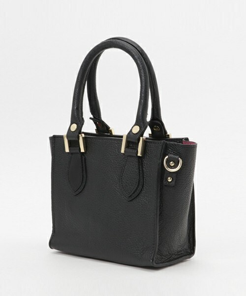 MARCO BIANCHINI（マルコビアンチーニ）の「MARCO BIANCHINI シボレザーミニスクエア（ショルダーバッグ・レディース・ブラック/キャメル/レッド・FREE）」の4枚目の写真