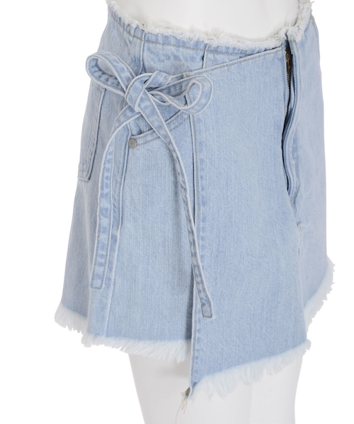 EMODA（エモダ）の「WRAP STRINGショートパンツ（パンツ・レディース・アイスブルー/インディゴ・S/M）」の12枚目の写真