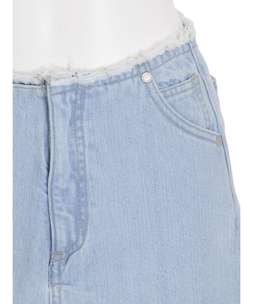 EMODA（エモダ）の「WRAP STRINGショートパンツ（パンツ・レディース・アイスブルー/インディゴ・S/M）」の10枚目の写真