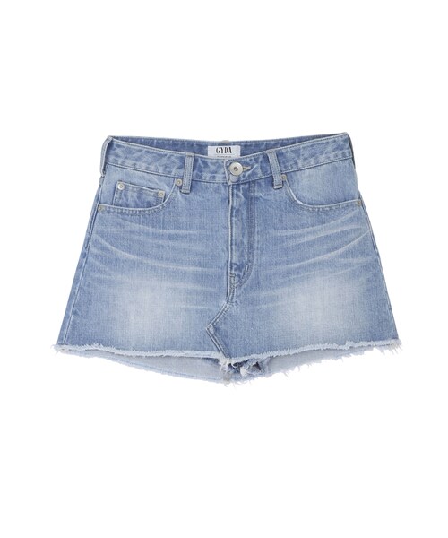 GYDA（ジェイダ）の「スカートライクショーパン（パンツ・レディース・オフホワイト/ブルー/アイスブルー）」の3枚目の写真