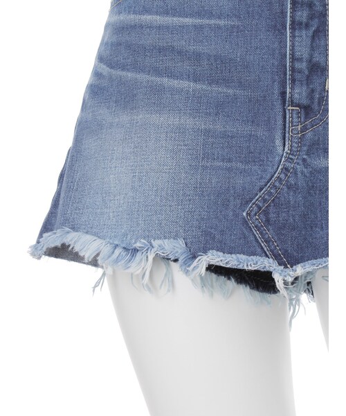 GYDA（ジェイダ）の「スカートライクショーパン（パンツ・レディース・オフホワイト/ブルー/アイスブルー）」の11枚目の写真