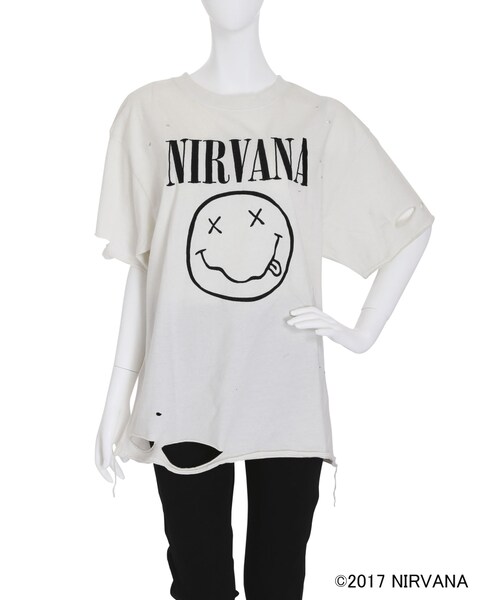 jouetie（ジュエティ）の「ＮＩＲＶＡＮＡクラッシュビッグＴ（トップス・レディース・オフホワイト/ブラック）」の8枚目の写真