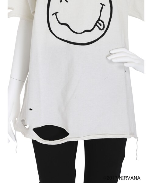 jouetie（ジュエティ）の「ＮＩＲＶＡＮＡクラッシュビッグＴ（トップス・レディース・オフホワイト/ブラック）」の13枚目の写真