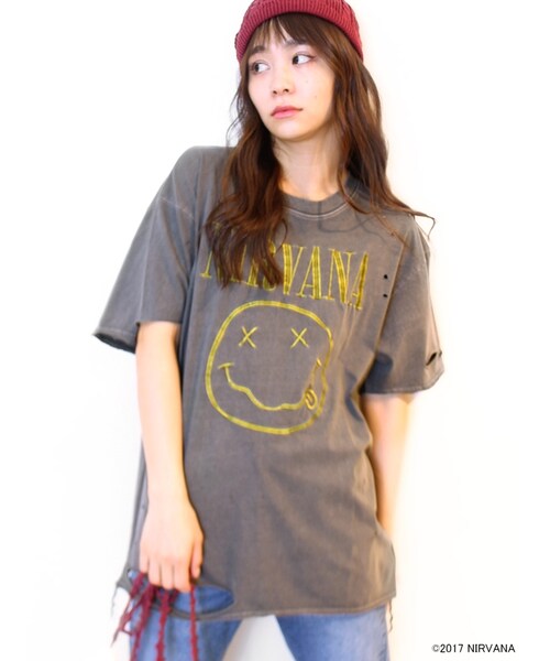 jouetie（ジュエティ）の「ＮＩＲＶＡＮＡクラッシュビッグＴ（トップス・レディース・オフホワイト/ブラック）」の6枚目の写真