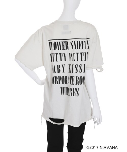 jouetie（ジュエティ）の「ＮＩＲＶＡＮＡクラッシュビッグＴ（トップス・レディース・オフホワイト/ブラック）」の10枚目の写真