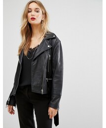MANGO | Mango Leather Biker Jacket(ライダースジャケット)