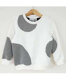 Handmade | ドット切り替えスウェット（こども）WHITE(スウェット)