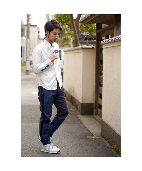 NIRAME.CO（ニラメッコ）の「飛行機雲ぱんつ　ネイビー×ストライプ（その他パンツ・メンズ・その他）」の3枚目の写真