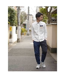 NIRAME.CO | 飛行機雲ぱんつ　ネイビー×ストライプ(その他パンツ)