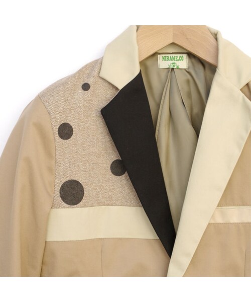 NIRAME.CO(ニラメッコ)の「扇JKT ベージュ×ブラック(テーラードジャケット・メンズ・その他)」の8枚目の写真
