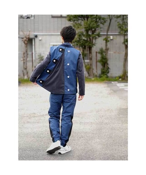 NIRAME.CO（ニラメッコ）の「扇JKT　ネイビー×ストライプ（テーラードジャケット・メンズ・その他）」の5枚目の写真
