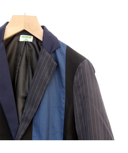 NIRAME.CO（ニラメッコ）の「扇JKT　ネイビー×ストライプ（テーラードジャケット・メンズ・その他）」の7枚目の写真