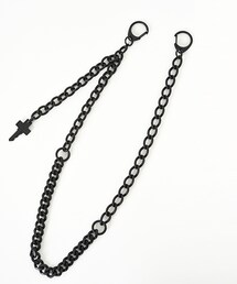 こ　lad musician 17aw wallet chain ブラック Slash Tattoo Skull 925 Sterling Silver Biker Wallet Chain