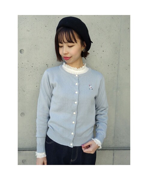 F i.n.t（フィント）の「水兵刺繍ニットカーディガン/F i.n.t（カーディガン/ボレロ・レディース・その他）」の2枚目の写真