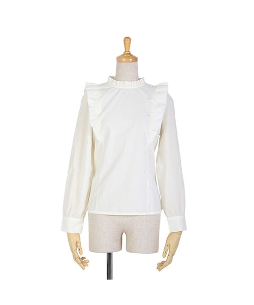 F i.n.t（フィント）の「フリル使いサイド釦プルオーバーブラウス/F i.n.t（シャツ/ブラウス・レディース・その他）」の3枚目の写真