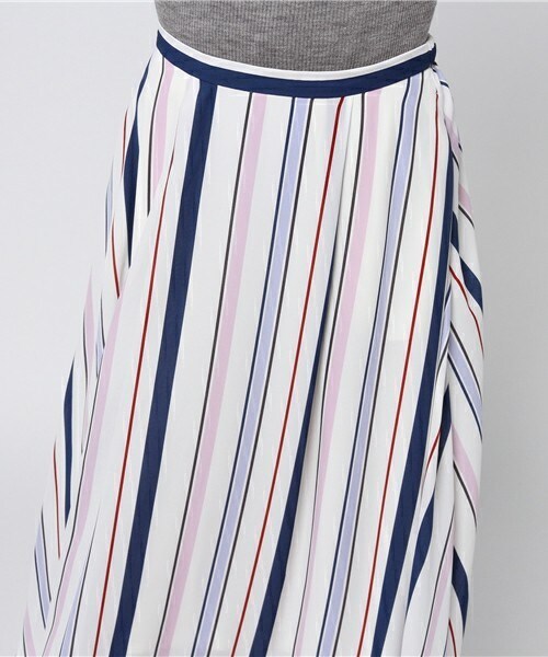 archives（アルシーヴ）の「ストライプフレアスカート（スカート・レディース・サックスブルー/イエロー・MEDIUM）」の6枚目の写真