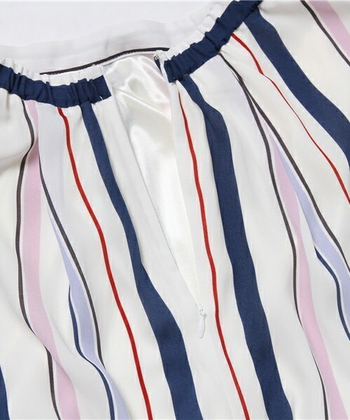 archives（アルシーヴ）の「ストライプフレアスカート（スカート・レディース・サックスブルー/イエロー・MEDIUM）」の10枚目の写真