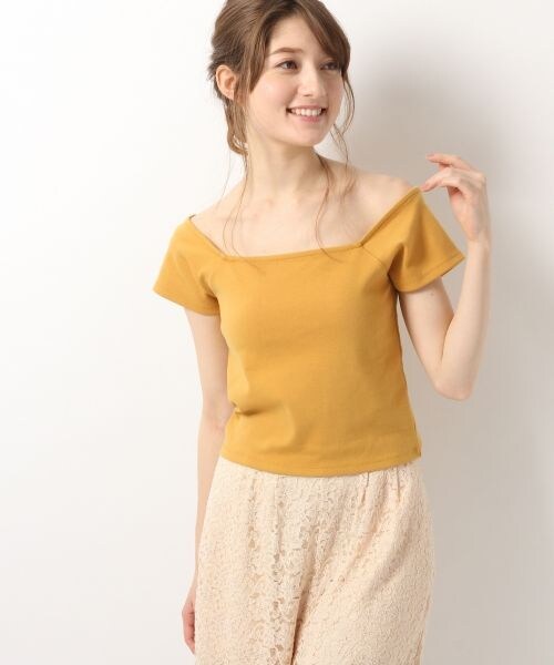 Heather(ヘザー)の「フライス*チビTEE(トップス・ホワイト/ブラック/レッド/マスタード)」の8枚目の写真