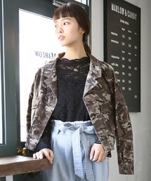 LOWRYS FARM | カモフラミリタリージャケット(ジャケット/アウター)