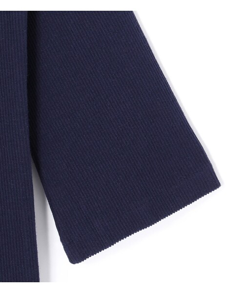 laboratory work（ラボラトリーワーク）の「ニットコール重ねVタックワンピース（ワンピース/ドレス・レディース・オフホワイト/カーキ/ネイビー・M）」の6枚目の写真