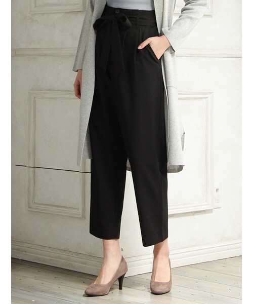 Honeys（ハニーズ）の「ワイドテーパードパンツ（パンツ・スキニー・レディース・ブラック/ネイビー/ピンク/ベージュ・Ｓ/Ｍ/Ｌ）」の2枚目の写真