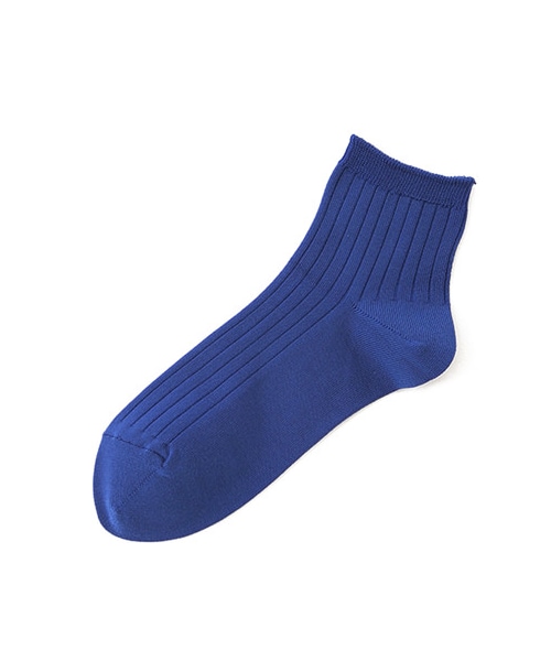 靴下屋（クツシタヤ）の「◆高橋愛さん着用◆冷感ドライ6×2リブショートソックス（ソックス・靴下・レディース・サラシ/シルバーグレー/クロ/ベージュ/シュアカ/シャーベット/オレンジ/キミドリ/ダルサックス/ブルー/コン/ラベンダー・22.0～24.0cm）」の6枚目の写真