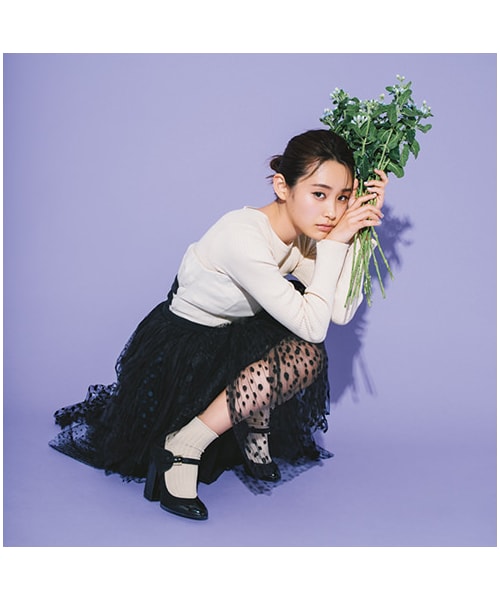 靴下屋（クツシタヤ）の「◆高橋愛さん着用◆冷感ドライ6×2リブショートソックス（ソックス・靴下・レディース・サラシ/シルバーグレー/クロ/ベージュ/シュアカ/シャーベット/オレンジ/キミドリ/ダルサックス/ブルー/コン/ラベンダー・22.0～24.0cm）」の13枚目の写真